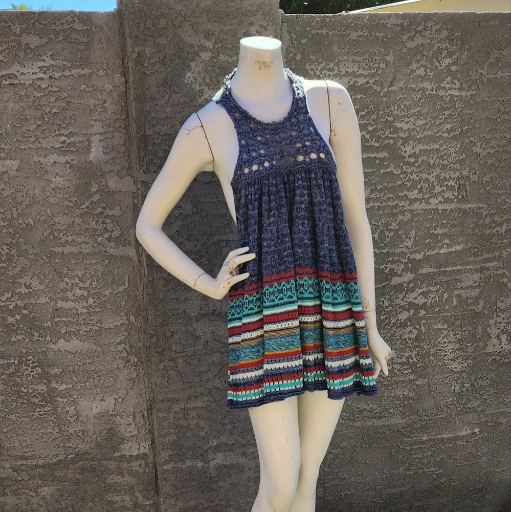 Free People Rare Hearts KnittedTunic Tank Dress - Picture 2 of 10